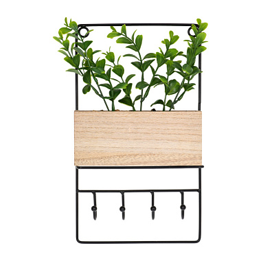 Вешалка Qwerty подвесная черная 16,5*5*29 см 73865***