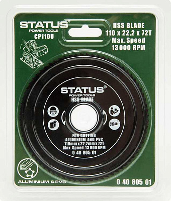 Пильный диск Status CP110U HSS 72T 110*22.2