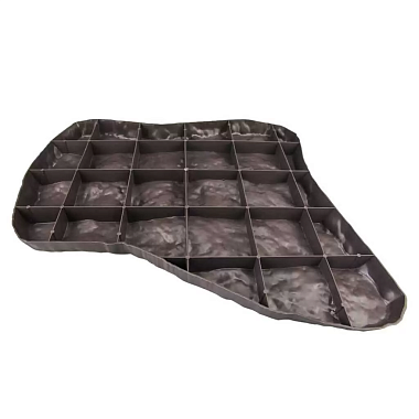 Плитка Камень садовая пластик темный 55*41,5*3,5 см ДС.071670