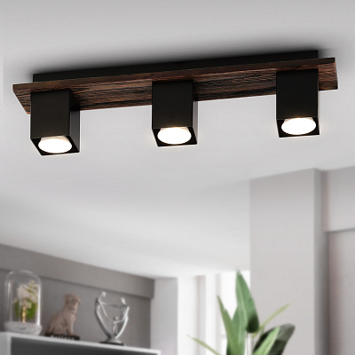 Люстра Rivoli Luise Модерн черный GU10*3*50W 3102-303***