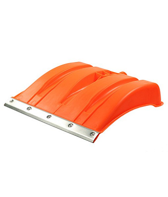 Лопата снеговая Аляска 3 NG с оцинкован клепаной планкой пластик оранжевый 36*36 см Б00252