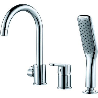 Смеситель D&K Rhein Marx для ванны врезной на борт 3 отверстия DA1394901