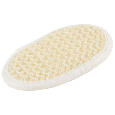 Мочалка-спонж Банная линия из сизаля овальная 8*13 см 11-911