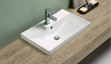 Раковина Velvex 9696-70 керамическая к тумбе Edge 70