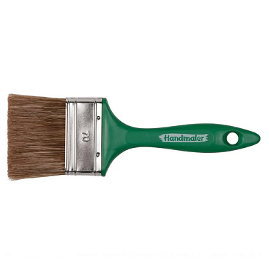 Кисть плоская Handmaler Green смешанная щетина пластиковая ручка 70 мм 1005-70