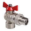 Кран шаровый Valtec Base угловой с полусгоном 1/2" вн.-нар. VT.228.N.04