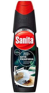 Чистящее средство Санита Антиржавчина гель для удаления въевшихся загрязнений 500 г