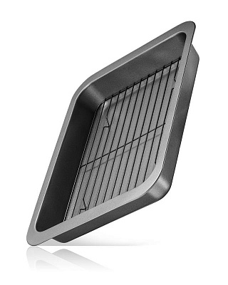 Противень Regent Inox Easy глубокий с решеткой-гриль 36*27*4,5 см 93-CS-EA-2-05***