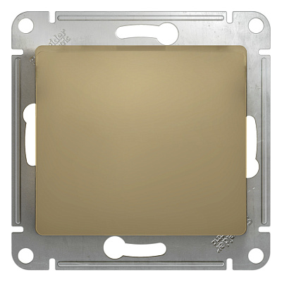 Выключатель Schneider Electric Glossa одноклавишный сх. 1 титан в рамку GSL000411