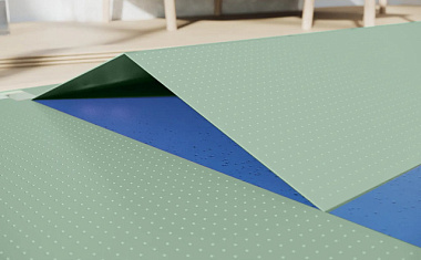 Подложка Solid Гармошка под SPC WPC LVT 1050*500*1,5 мм зеленая 10,5 м2