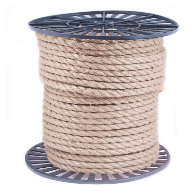 Канат джутовый крученый 14 мм 75 м