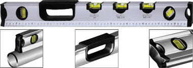 Уровень Fit Универсал специальный профиль 5 глазков 600 мм 18471