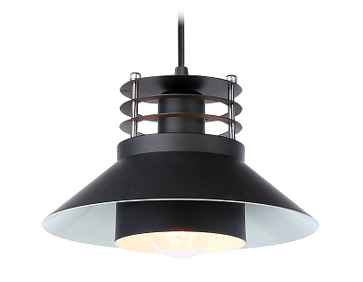 Светильник подвесной Ambrella TR8172 BK в стиле лофт черный E27 max 40W D203*940 мм***