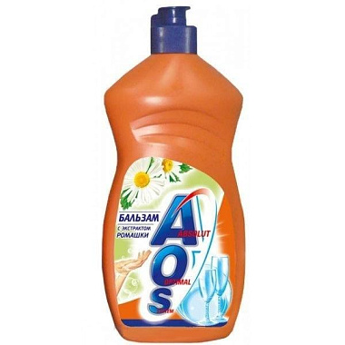 Средство для мытья посуды AOS Бальзам с экстратом ромашки и витамином Е 450 мл 503-3
