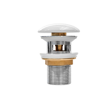 Выпуск Iddis Optima Home белый для умывальника с переливом OPHWS0Wi88