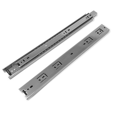 Направляющие StahlBuro 45-400 /16" шариковые с доводчиком хром 2 шт 15669