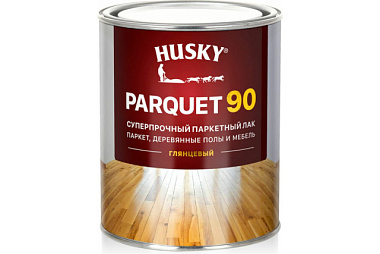 Лак Husky Parquet 90 паркетный суперпрочный глянцевый 0,9 л 30150