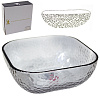 Салатник Flatel стеклянный 13*13*6 см D307