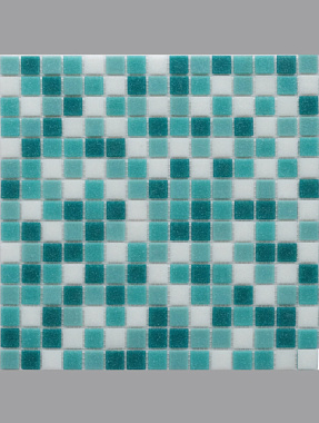 Мозаика Керамоград пластик бирюза 30,5*30,5 см 2*2*0,4 см KG309