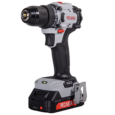 Дрель-шуруповерт Ресанта ДА-20-2ЛК-БП аккумуляторная бесщеточный двигатель 70Нм 75/14/15