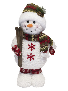 Игрушка Феникс-Презент Снеговик декоративная мягконабивная 13*23,5*48,5 см 92337