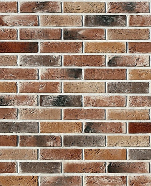 Декоративно-облицовочные изделия White Hills Дерри брик Микс 0,62 м2 плоскостной шов 1 см 388-90