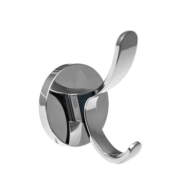 Крючок Kerron мебельный двухрожковый хром KR 0350