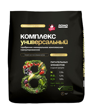 Комплекс универсальный Лама Торф удобрение минеральное гранулированное 1 кг