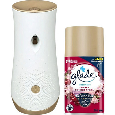 Освежитель воздуха Glade Пион и сочные ягоды автоматический основной блок 269 мл
