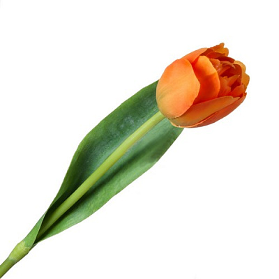 Цветок искусственный Тюльпан оранжевый 43 см 