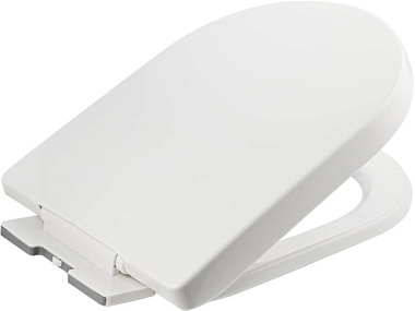 Сиденье для унитаза Articplast с крышкой универсальное U-образное микролифт ABS пластик белый 7003