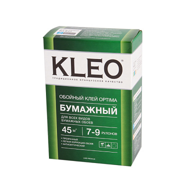 Клей Kleo Optima Line Premium обойный для любых бумажных обоев 7-9 рулонов 160 г