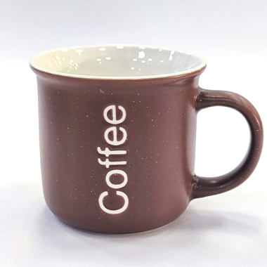 Кружка Appetite Кофейня 1 фарфоровая цилиндр 400 мл WWCOFF-1