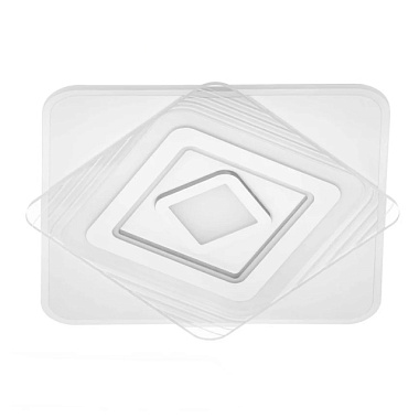 Люстра Ritter Brienno диммируемая ДУ 100Вт 44м² белый 520*520*50 мм 52387 1