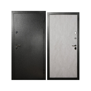 Дверь металлическая ДМ 11-2 термо бетон серый левая 960*2050 мм