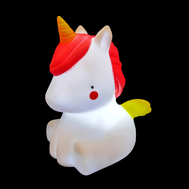 Светильник-ночник Apeyron Единорог NL-12 светодиод 3*LR44 акрил белый 92*83*124 мм 798899