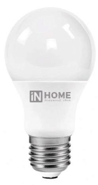 Лампа светодиодная In Home LED-A60-VC 10Вт 230В Е27 4000К 900Лм