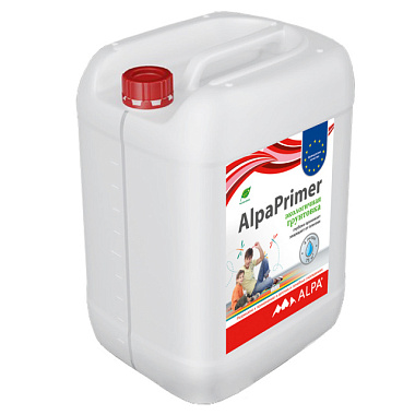 Грунтовка Alpa Альпапраймер акриловая 4 л 
