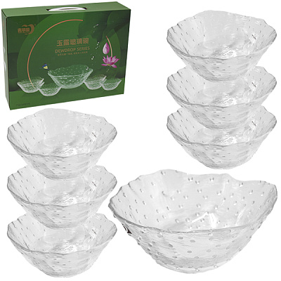 Набор салатников Flatel  6+1Ø-13 см - 6 шт / Ø-20 см - 1 шт D297