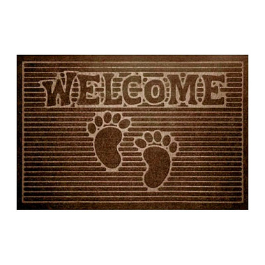 Коврик Kovroff Велком влаговпитывающий коричневый 45*75 см