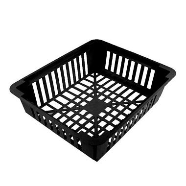 Корзина Кострома для луковичных квадратная черная 24,5*20,5*6,9 см