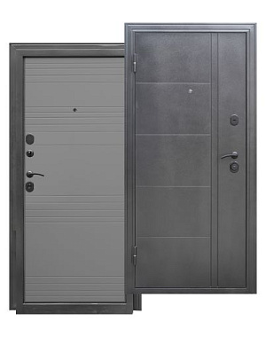 Дверь Форпост Олимп светло-серый левая с фурнитурой 860/2050 мм