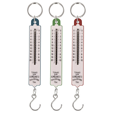 Безмен Столбик для домашнего пользования до 10 кг 21*2,2*2 см 3 цвета 004381