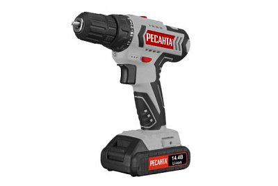 Дрель-шуруповерт Ресанта ДА-14-2ЛК аккумуляторная 75/14/4*