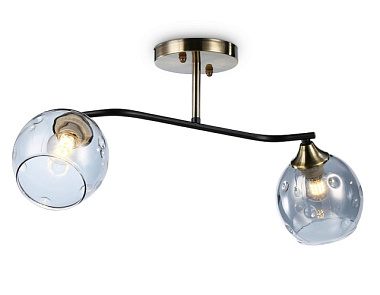 Люстра Ambrella TR303008/2 SB/BK/SM  бронза/черный/дымчатый E27/2 max 40W 560*140*240