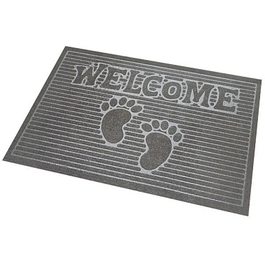 Коврик Kovroff Велком влаговпитывающий серый 45*75 см