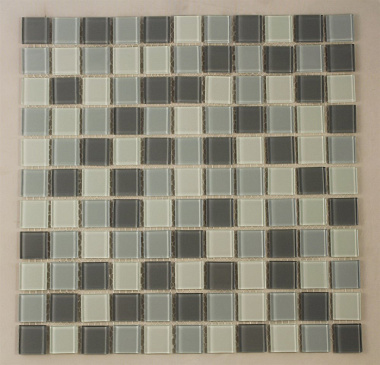 Мозаика Керамоград стеклянная Ice Gray 30*30 см 25*25*4 мм