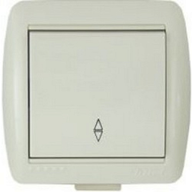 Выключатель Lezard ОП Ната 710-0200-105 проходной 1-кл белый 193164