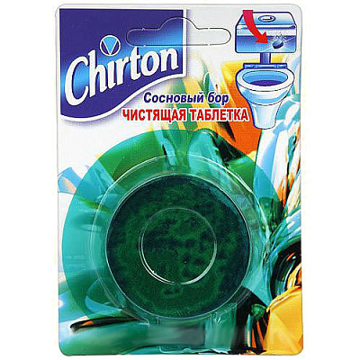 Таблетка Chirton для унитаза чистящая Сосновый Бор 50 гр