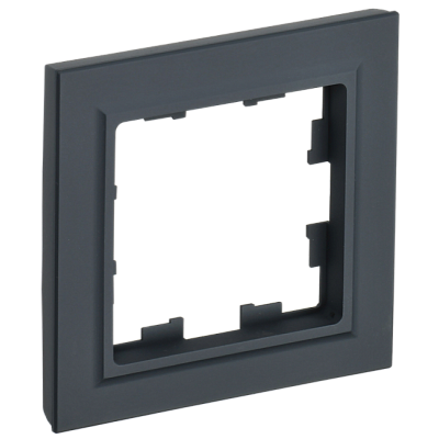 Рамка IEK Brite РУ-1-БрГ BR-M12-K53 1 пост графит